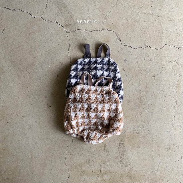 《即納》ベビー　　　もこもこサロペットスーツ