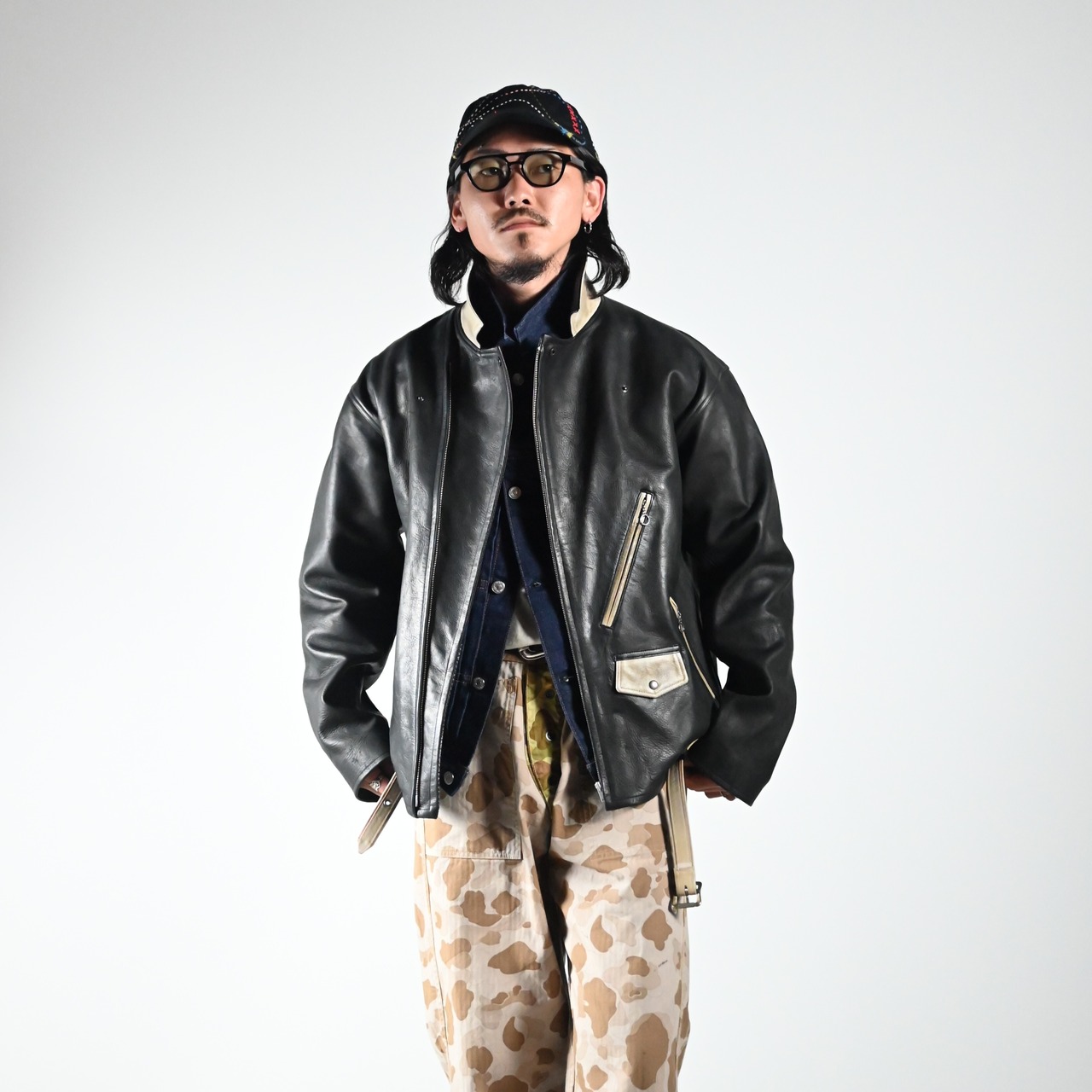 BOWWOW(バウワウ)DUCK HUNTER CAMO FIELD PANTS (裏側)コーディネート