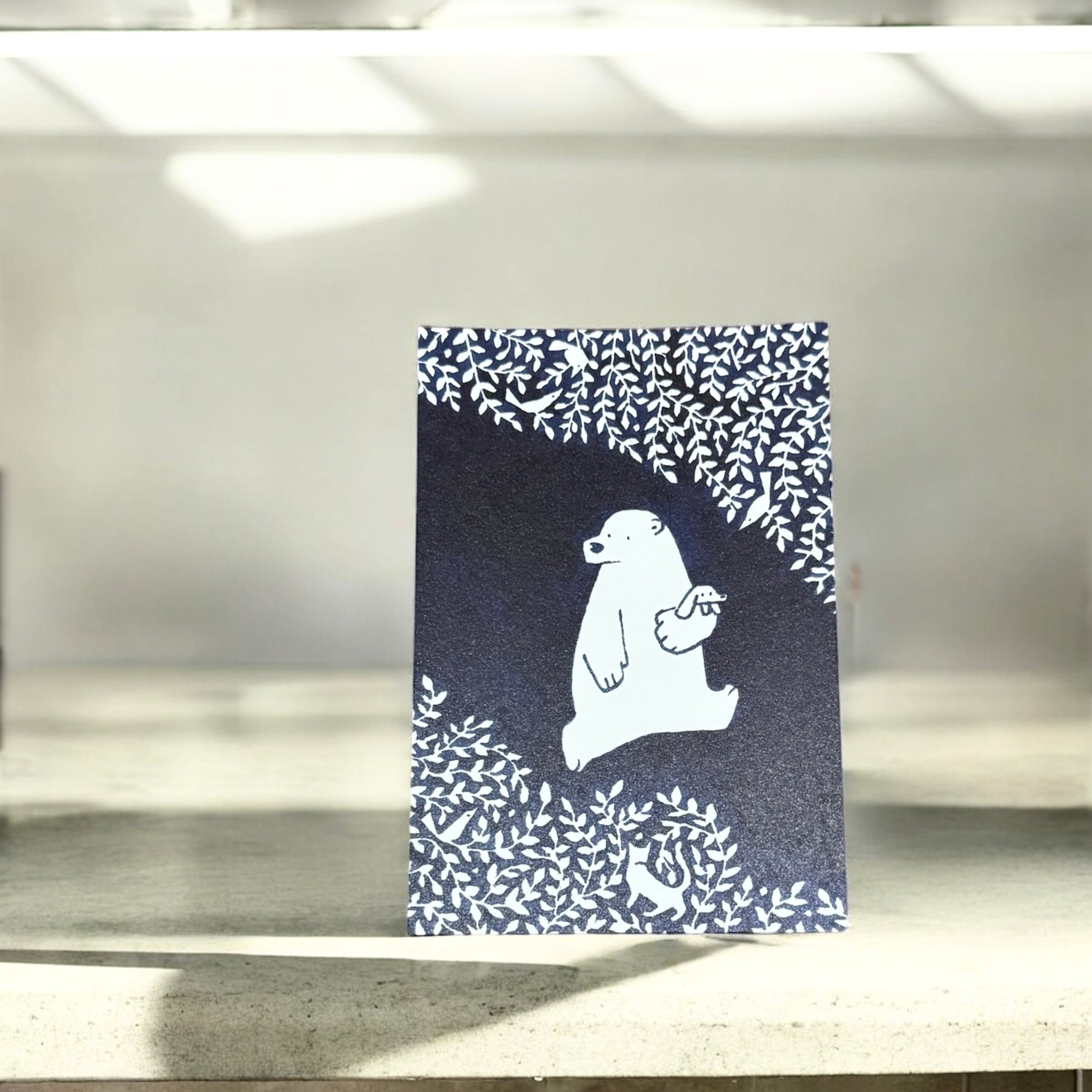 絵と音楽と花 オオタサトシ ポストカード | teshigotoya ねむの木の豆