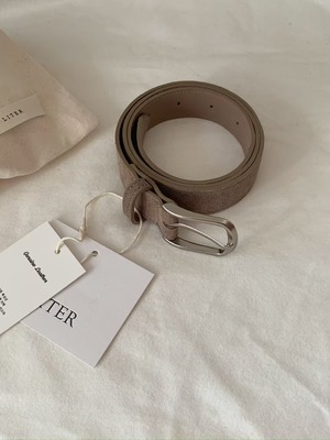 liter cow real leather suede belt