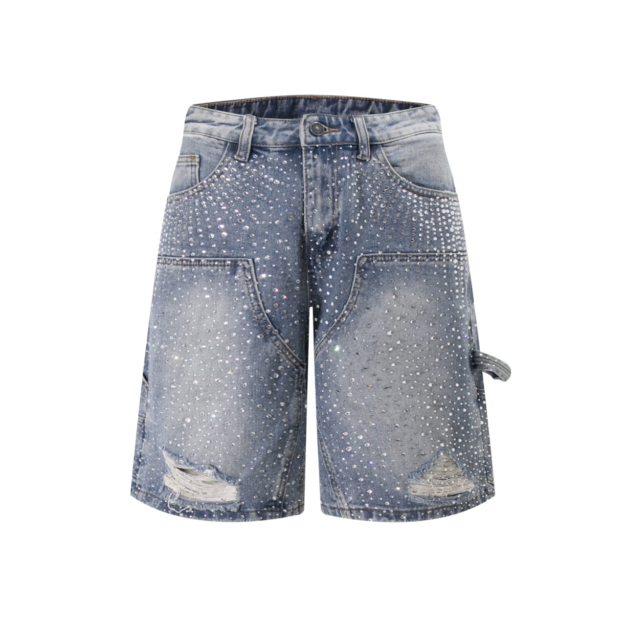 【D680】Bustdown Denim Shorts