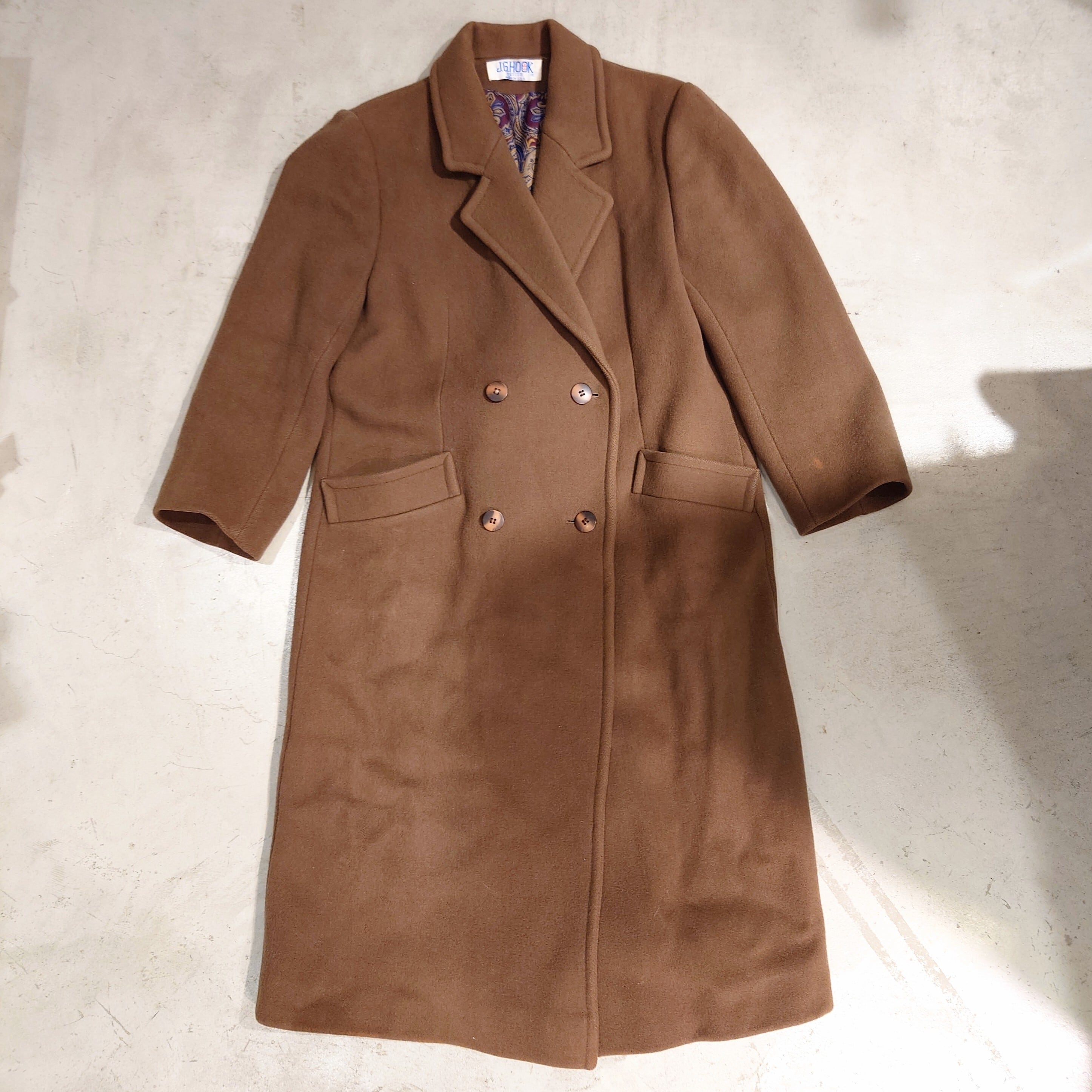 J.G.HOOK- USA MADE WOOL CHESTER COAT DOUBLE | eeff.