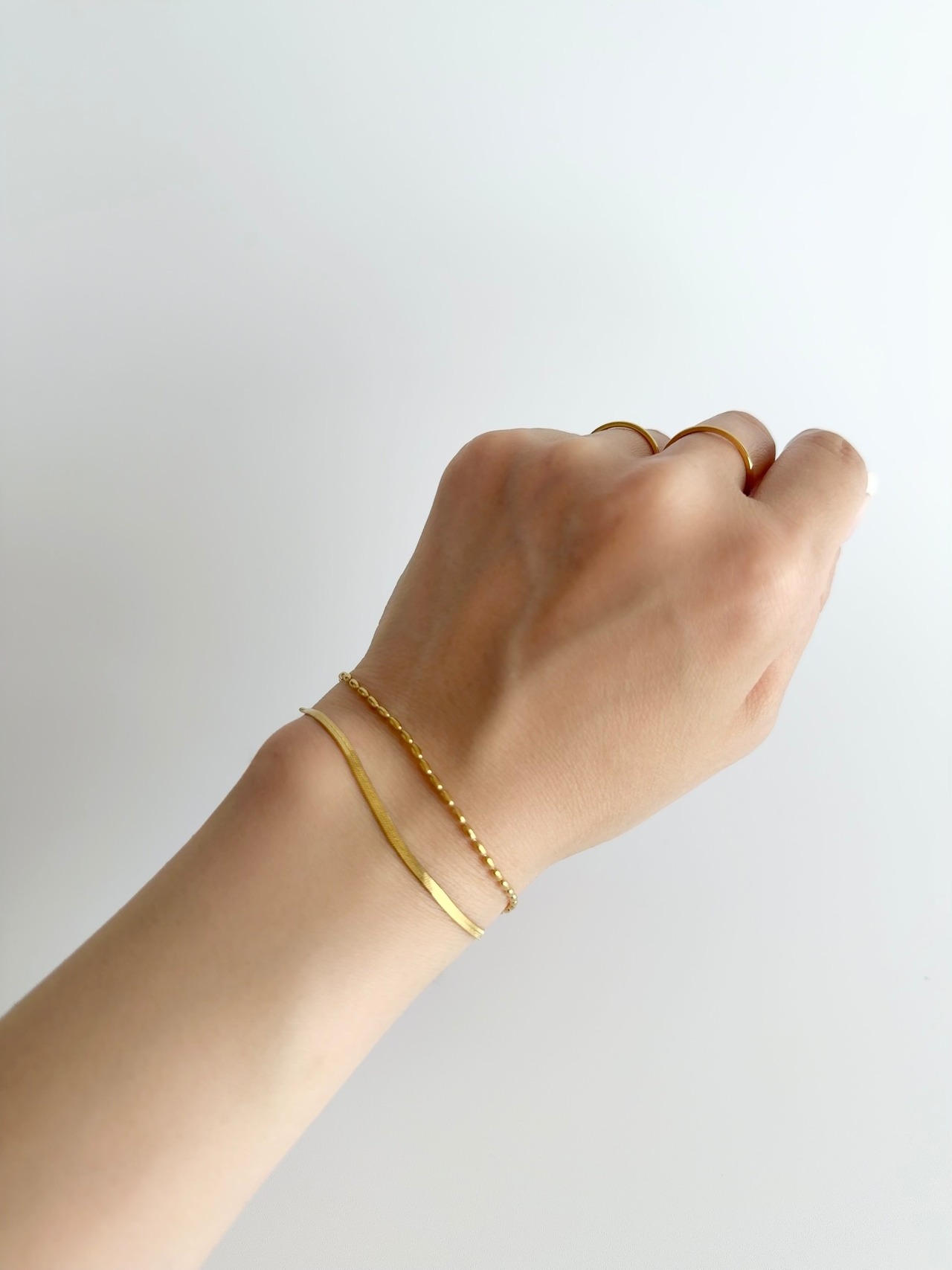 Layered Gold Chain Bracelet