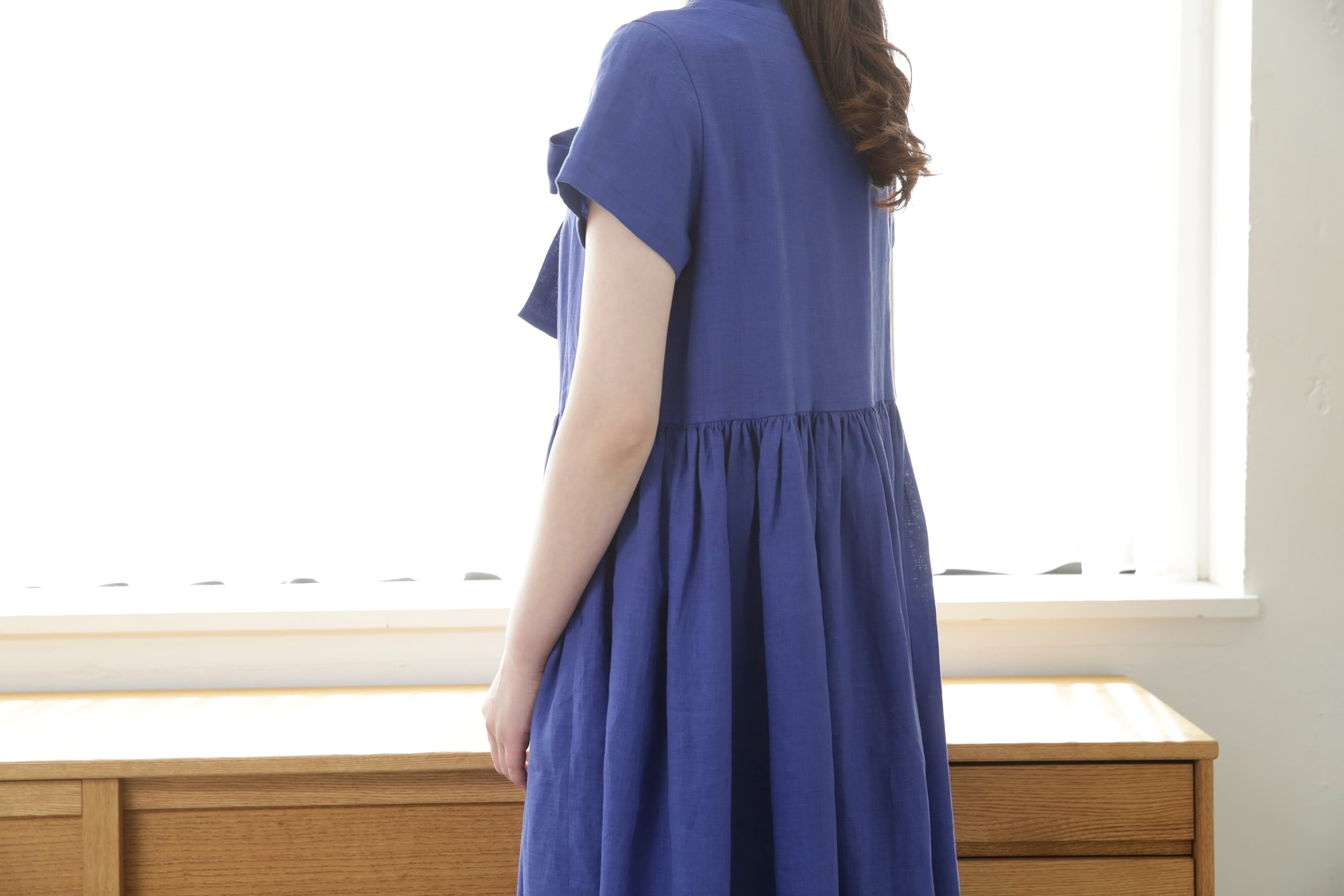 CFS6-17【縫い代付き型紙のみ】半袖ボウタイワンピース by May Me 伊藤