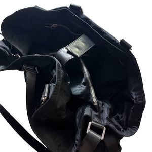 JIL SANDER black nylon 2way shoulder bag