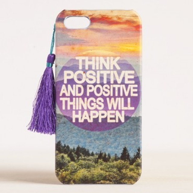 Think Positive #livehappy iPhone 5 