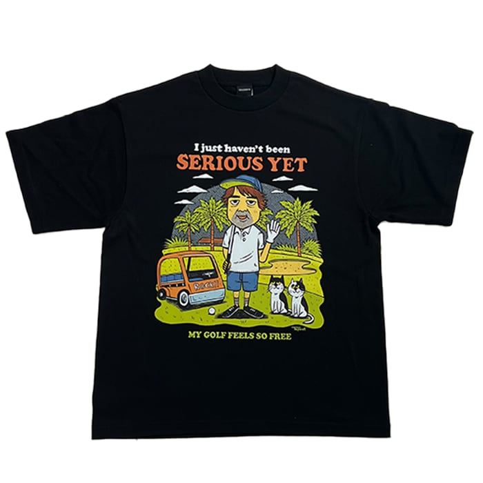 「僕はまだ本気だしてないだけ」BIG Tee shirt【Black】