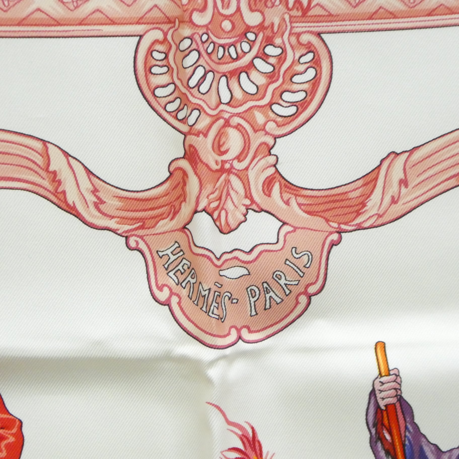 美品 HERMES エルメス カレ90 TURQVERIES EN L'HONNEUR DE MHT 1748