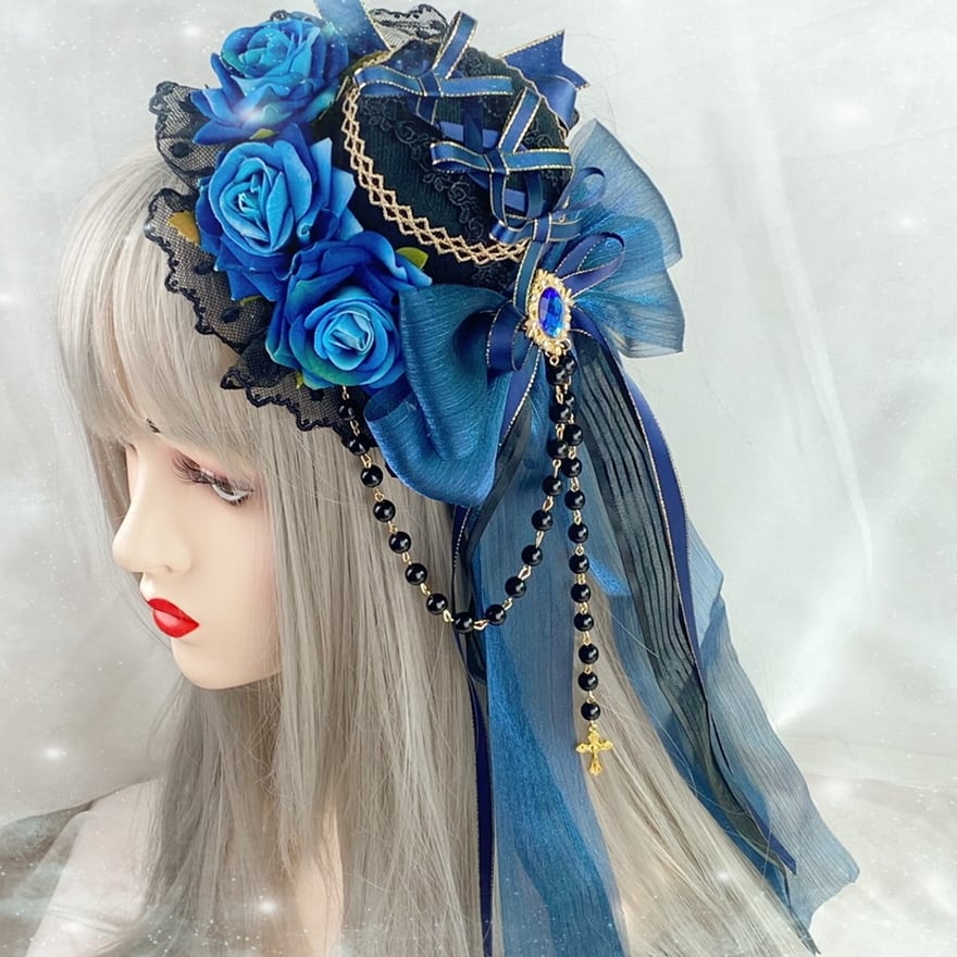 ゴスロリ通販 With U ゴシック ロリィタ ヘアドレス レース