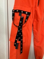 メンズS・ユニセックス・カーゴパンツオレンジ(裾リブなし)