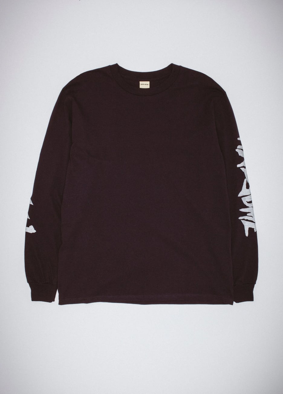 FUCKINGAWESOME / SPLIT STAMP LONG SLEEVE TEE / BLACK, ORANGE