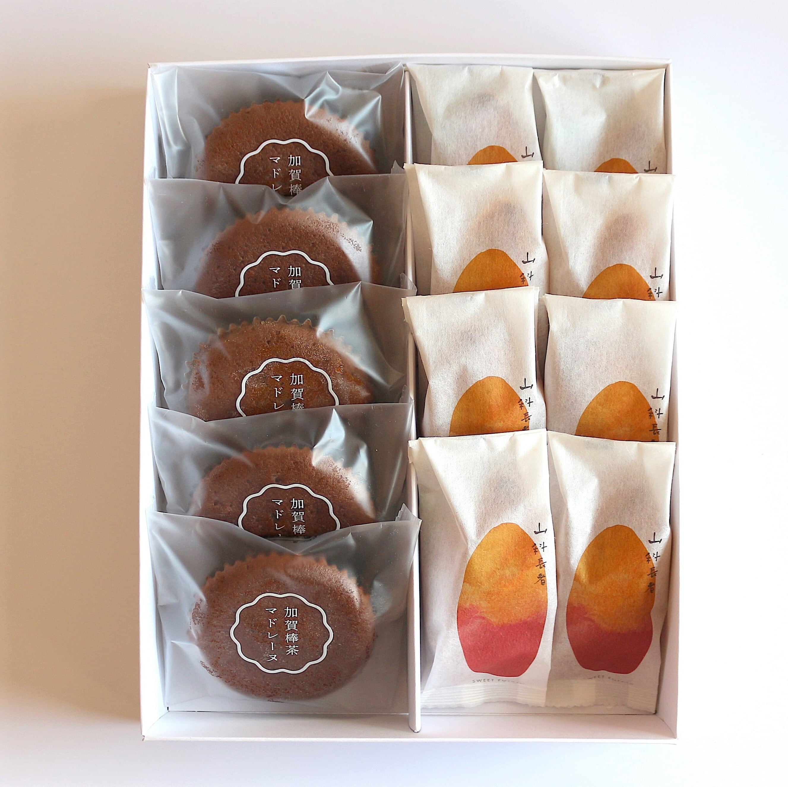 五郎島のおいもやきと加賀棒茶マドレーヌのセット