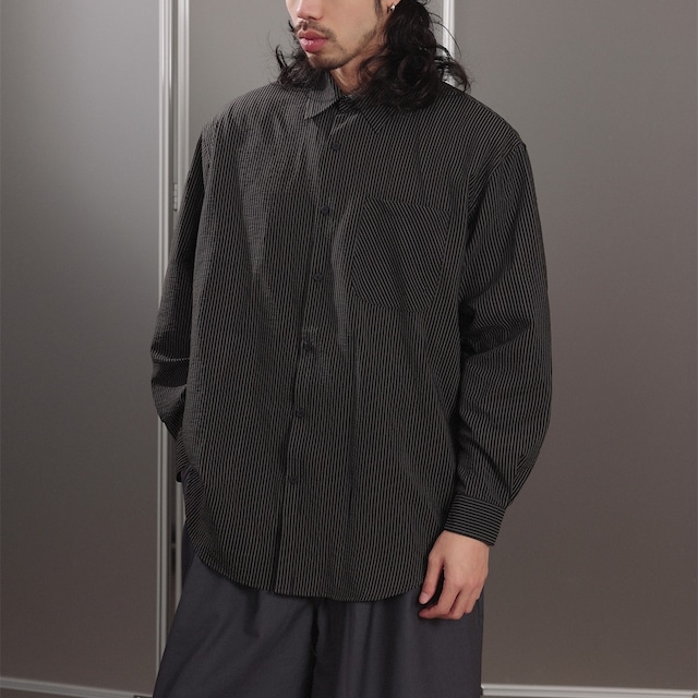 ホワイトストライプ シックトーンシャツ a-1325