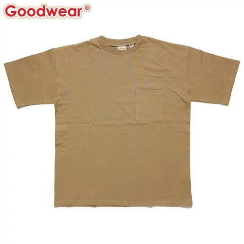 Good Wear (グッドウェア) ポケット付き ビッグTシャツ 2W7-3505 ベージュ