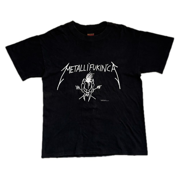 LLICA BROCKUMボディ 1993年製ヴィンテージ Tシャツ L 90s Metallica Tシャツ METALLIFUKINCA Brockumタグ 1993年コピー