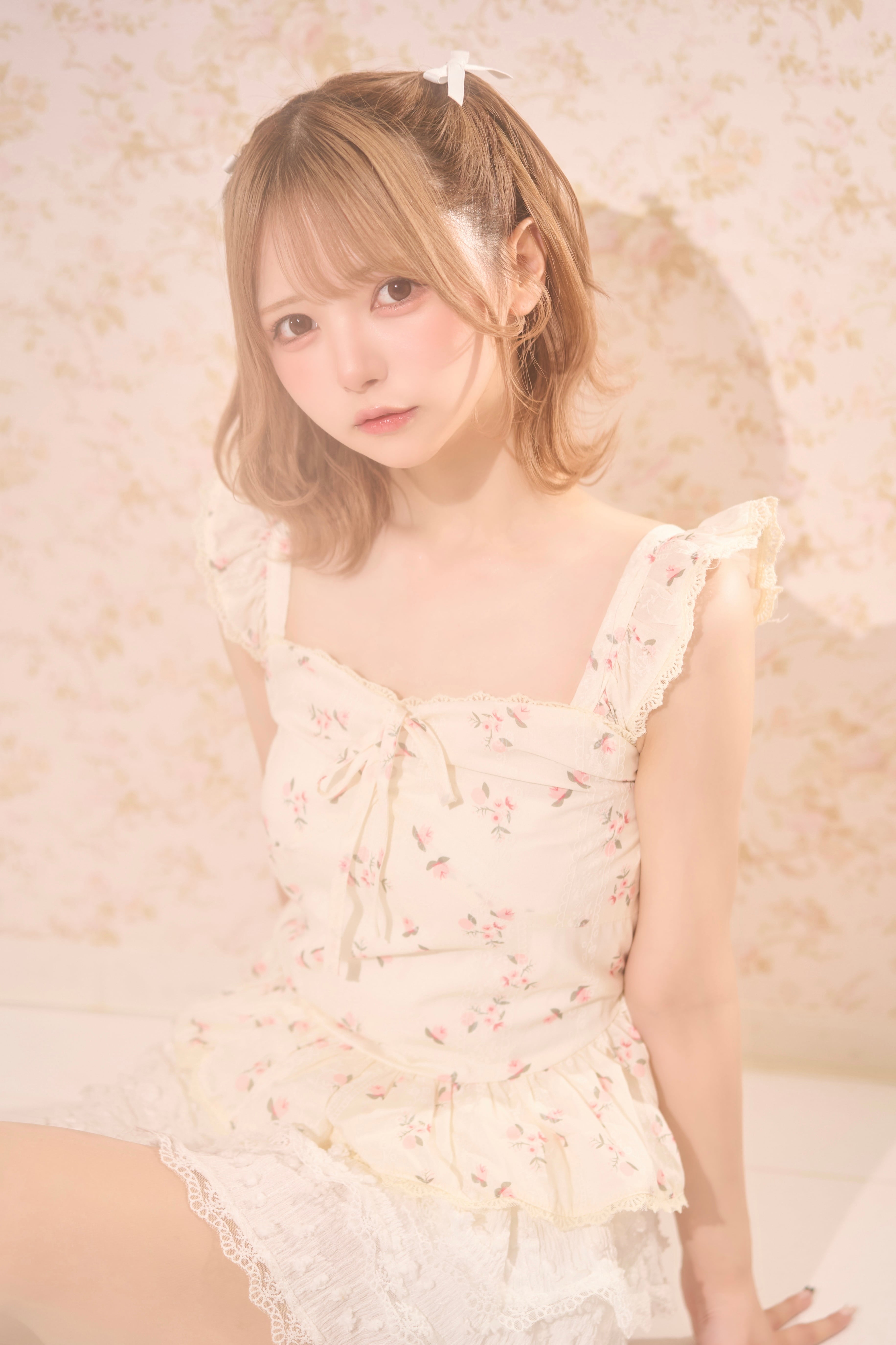 tiny flower frill cami