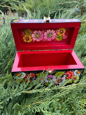 ペトリキフカ・ジュエリーボックス16 cm（Khomenko）