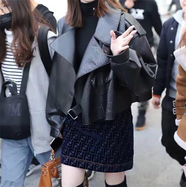通勤する 春 秋高品質BFスタイル 短いスタイル PUレザー コート オシャレ個性 ゆったりする