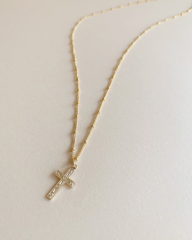   Cross necklace  /   on the beach   OBH-010