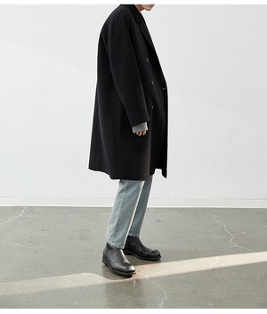 premiumダブルチェスターコート