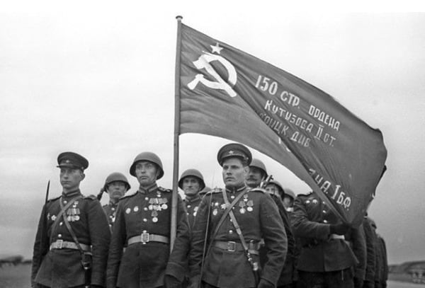 ソ連軍第150狙撃兵師団 1945年戦勝旗 90×135cm | Pay ID