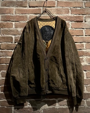 【Caka act3】“TORRAS” Vintage Suede Leather Cardigan Jacket