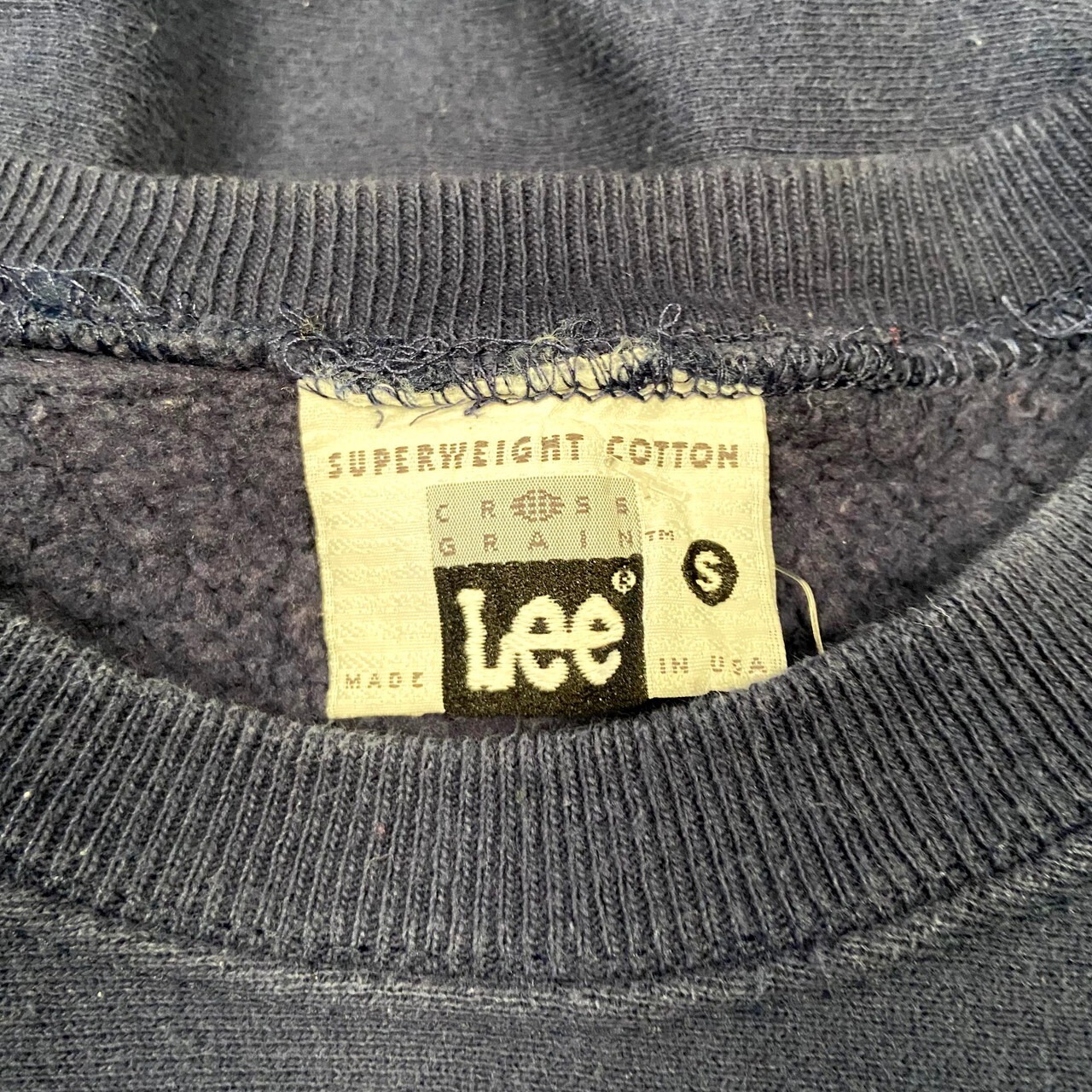 90年代 USA製 Lee リー 企業ロゴ プリント スウェットシャツ メンズS 