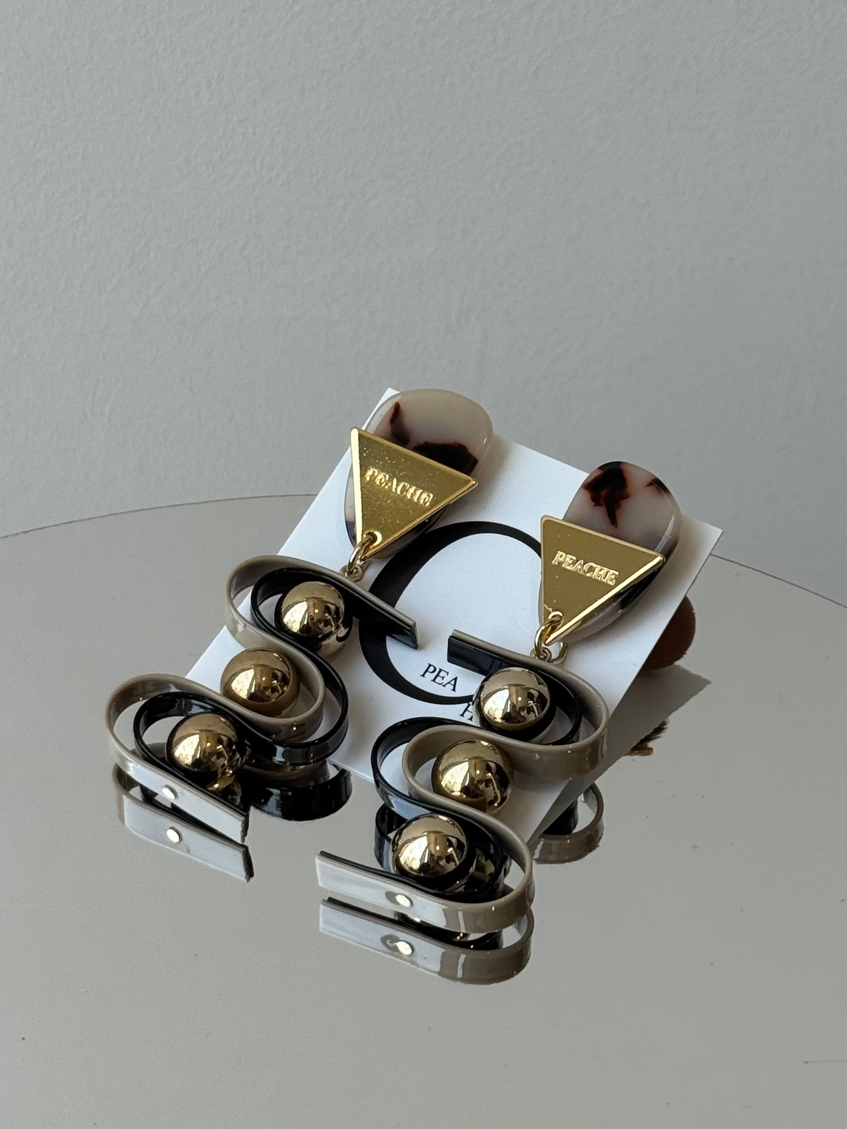 double wave bekko beige×black