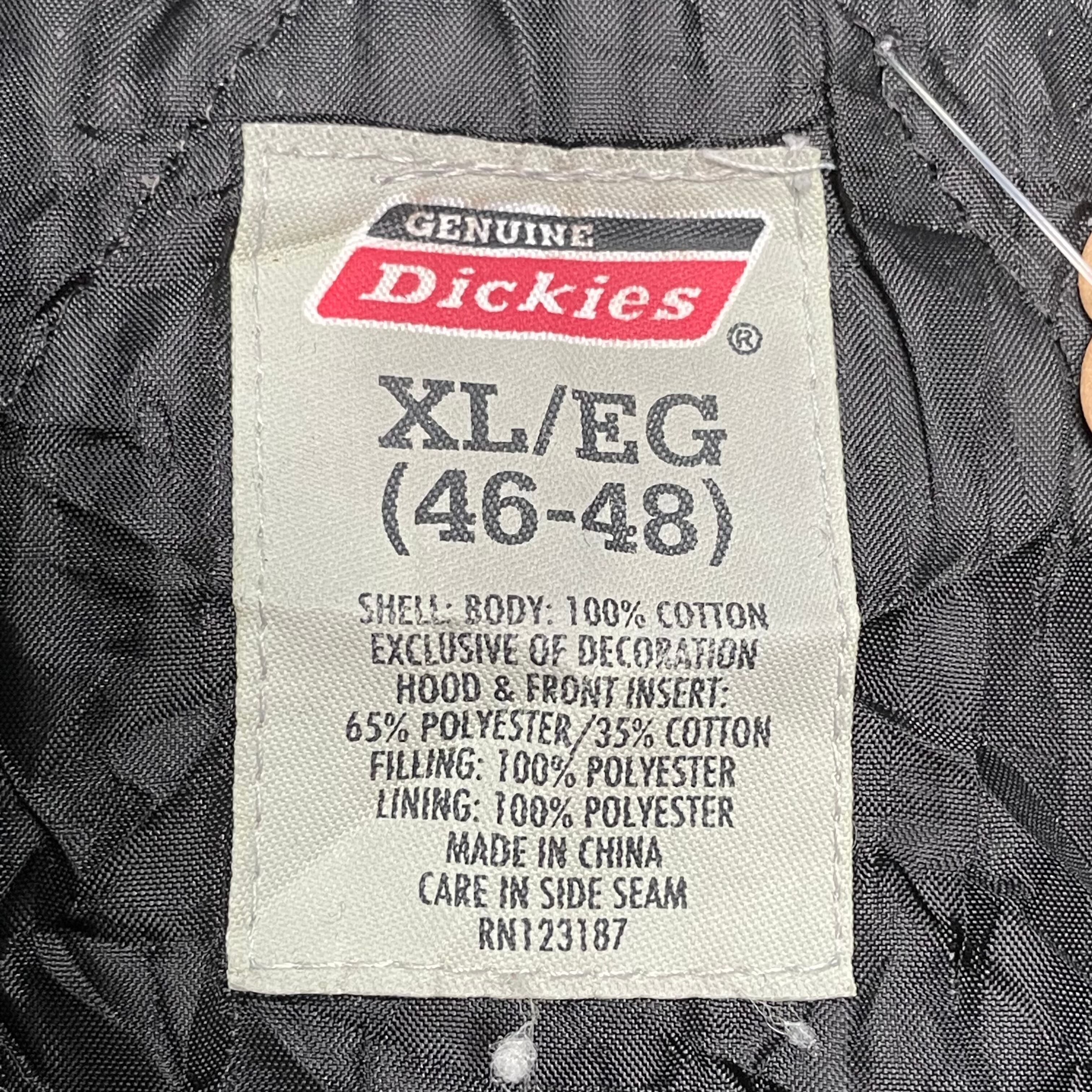Dickies シャツジャケット XL チェック柄 ブランドタグ キルティング 