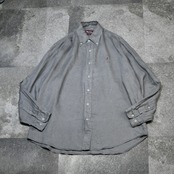 linen button down shirt gray