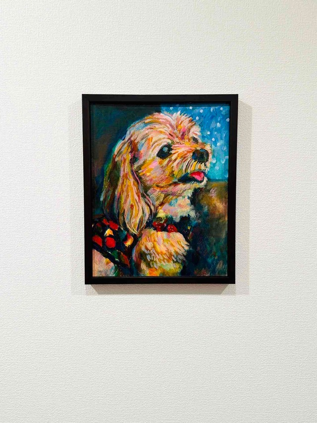 OIL COLOUR | 油彩画 #現代アート #犬 #猫