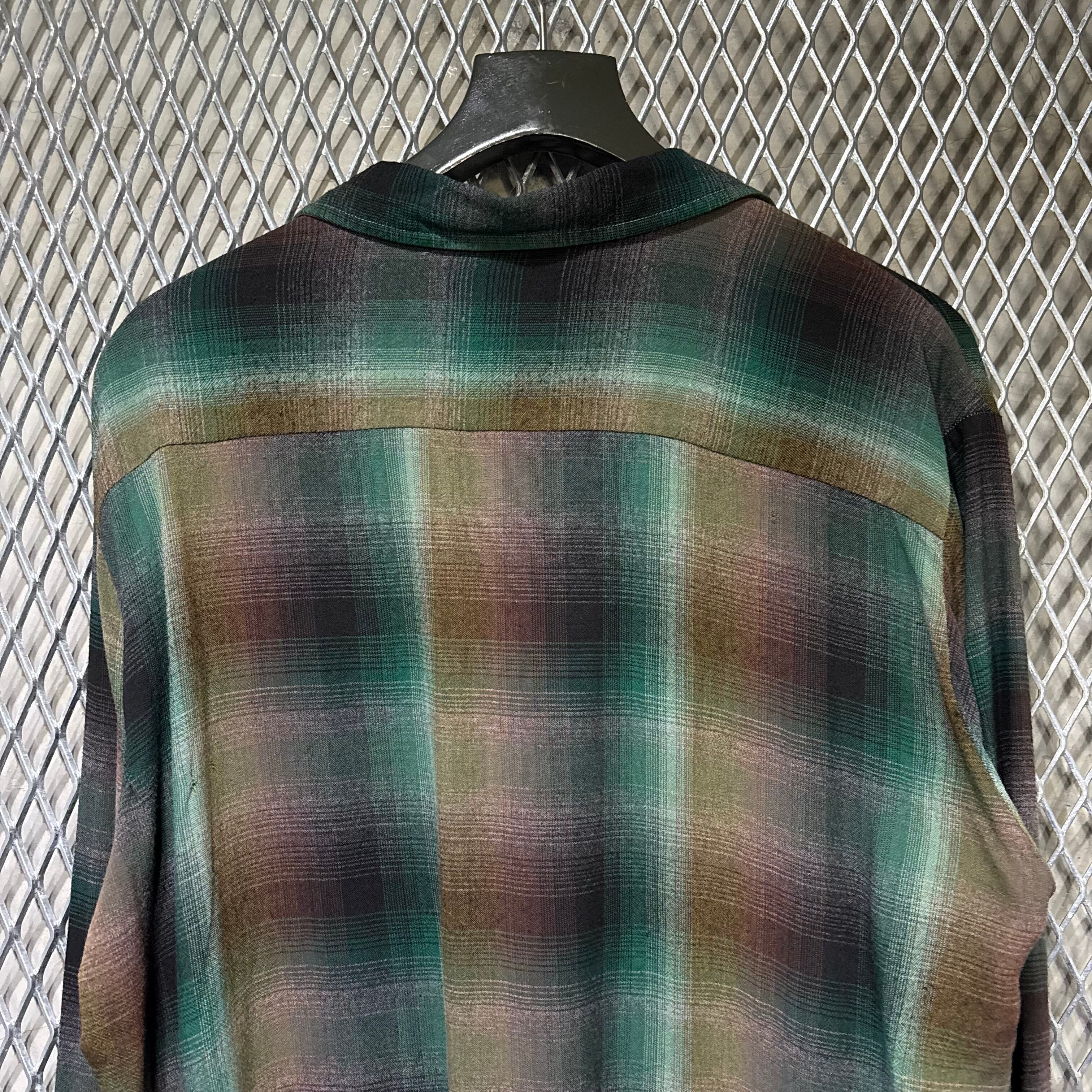 60s【TOWNCRAFT】L/S Rayon Open Coller Shirt | the Holic vintage
