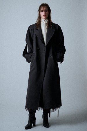 Open Sleeve Coat / 三重織 / U734-C04-900