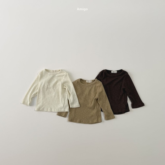 【取寄】amigo|ellie rib tee|エリーリブT|XS-XL|kids|26 autumn