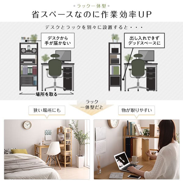 パソコンデスク 学習机 幅120cm木製 収納ラック 可動式棚板 パソコンデスク 学習机 幅120cm木製 収納ラック 可動式棚板