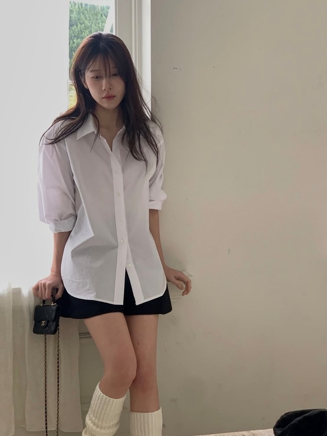 (予約) miel / Pastel shirt 4color