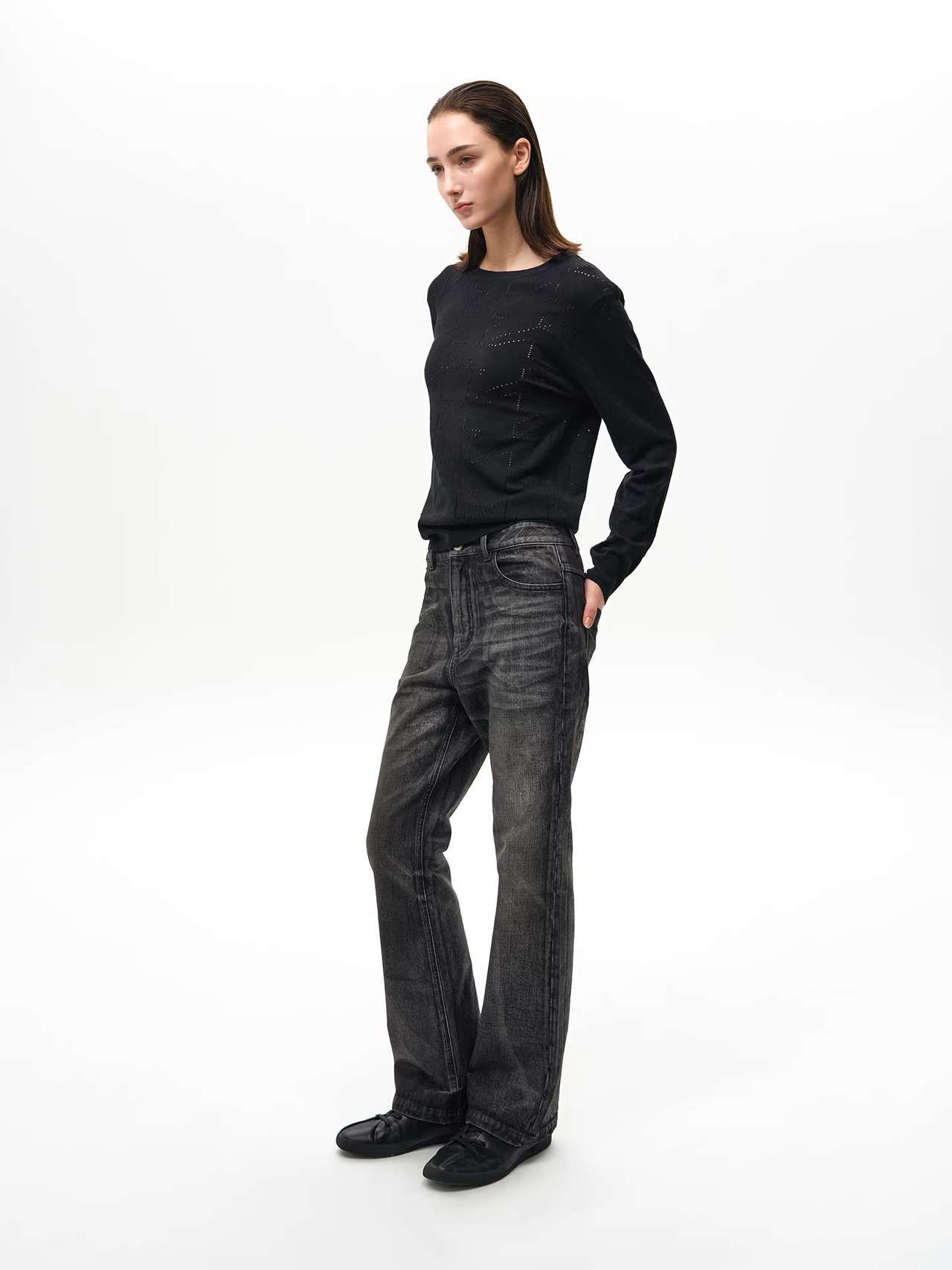 Slight Vogue Waxed Vintage Flare Jeans