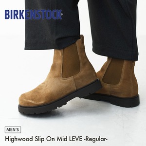 BIRKENSTOCK [ビルケンシュトック正規販売店] Highwood Slip On Mid  LEVE -Regular- 幅広 [1033155] ハイウッドスリップオン・横幅レギュラー・ブーツ・アンクルブーツ・カジュアルブーツ・【ワイズ レギュラータイプ】MEN'S [2026AW]