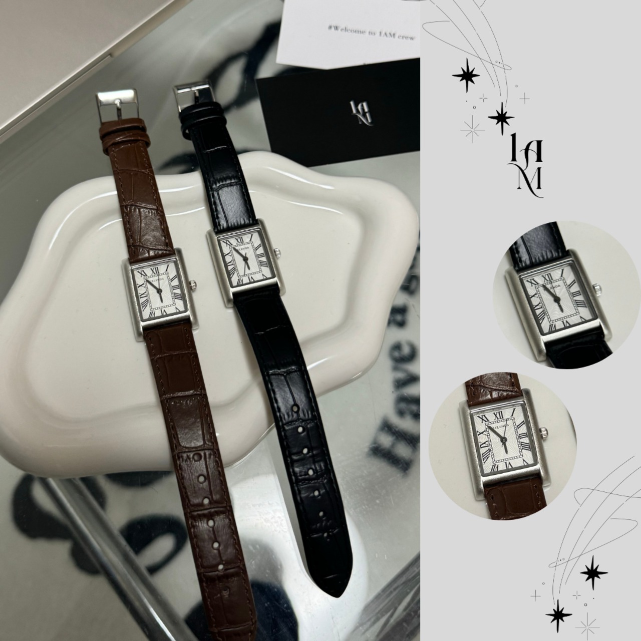 Velvet Leather Minimum Watch(2color) - 1