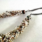 ビーズネックレス　ボリューム　チョーカー　アジャスター 19acg12