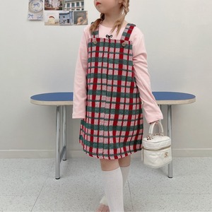 即納)85-118 | Mary check onepiece  | PINK RORO