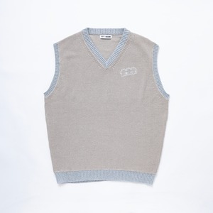 Lame knit vest (GRAY)