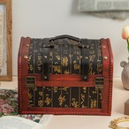 ジュエリーボックス 小物入れ 小物収納 アクセサリーケース アクセサリー収納 収納ボックス ヴィンテージ 木箱 ２段収納 木製 ロックジュエリーボックス宝箱 家の装飾 クリスマスギフト 新年のギフト 男性へのギフト 女性へのギフト