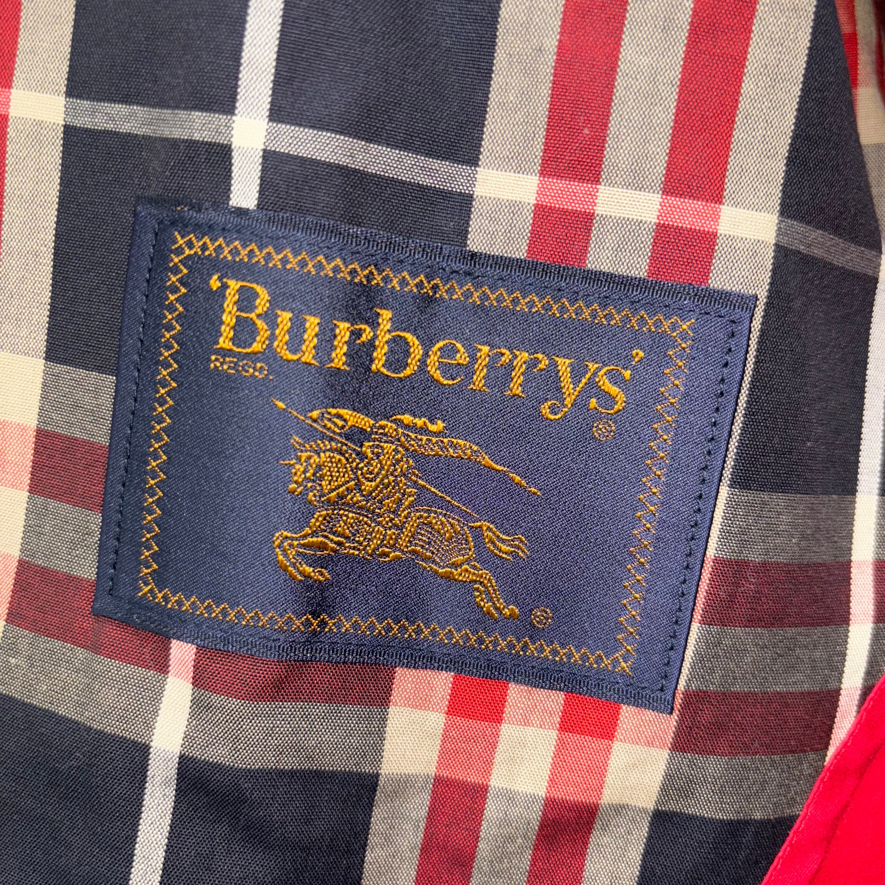 レアカラー 90s Burberry カシミヤ混 ハーフコート ダブル 裏地総柄 レアカラー 90s Burberry カシミヤ混 ハーフコート ダブル 裏地総柄