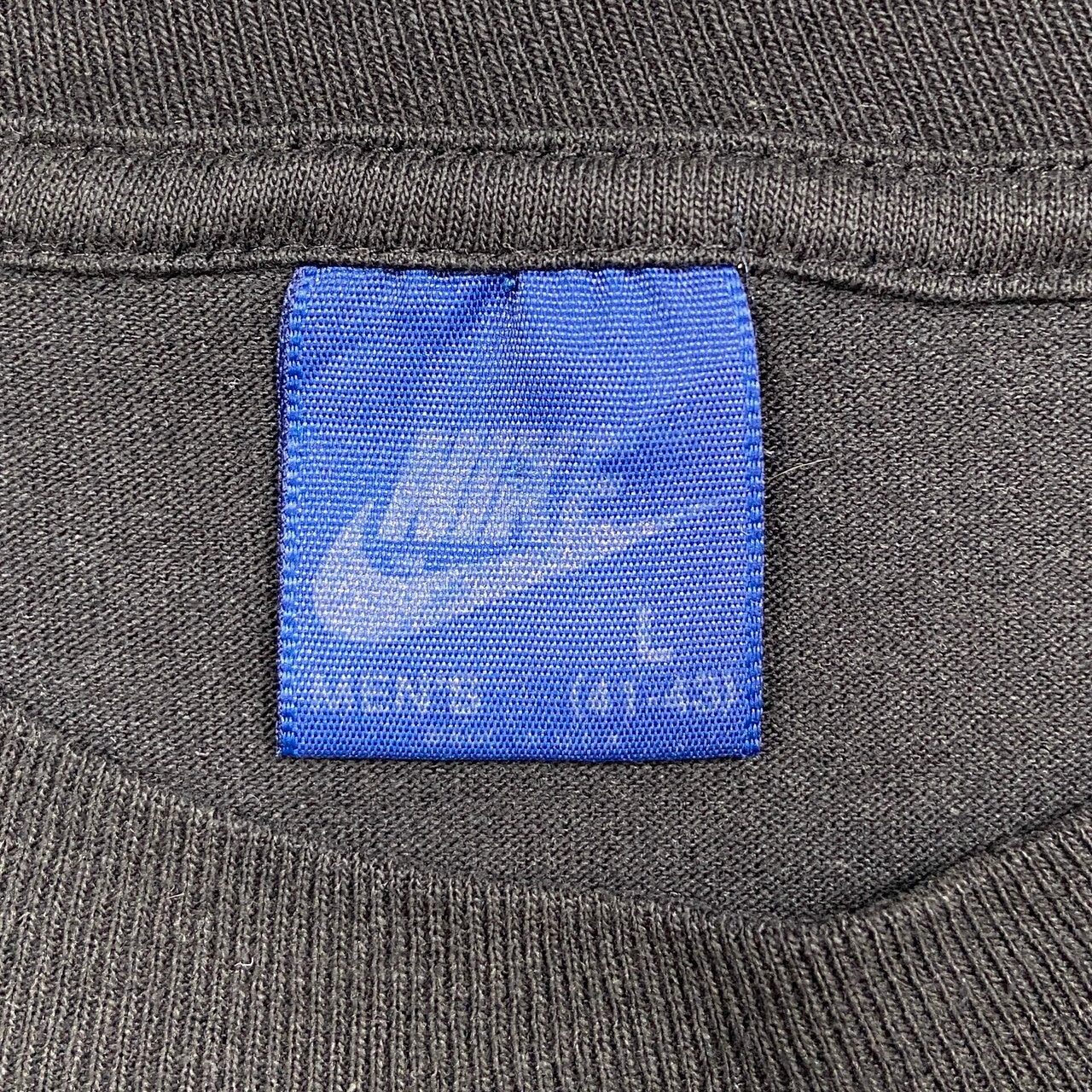 80年代 紺タグ USA製 NIKE ナイキ ロゴプリントTシャツ メンズL 古着 