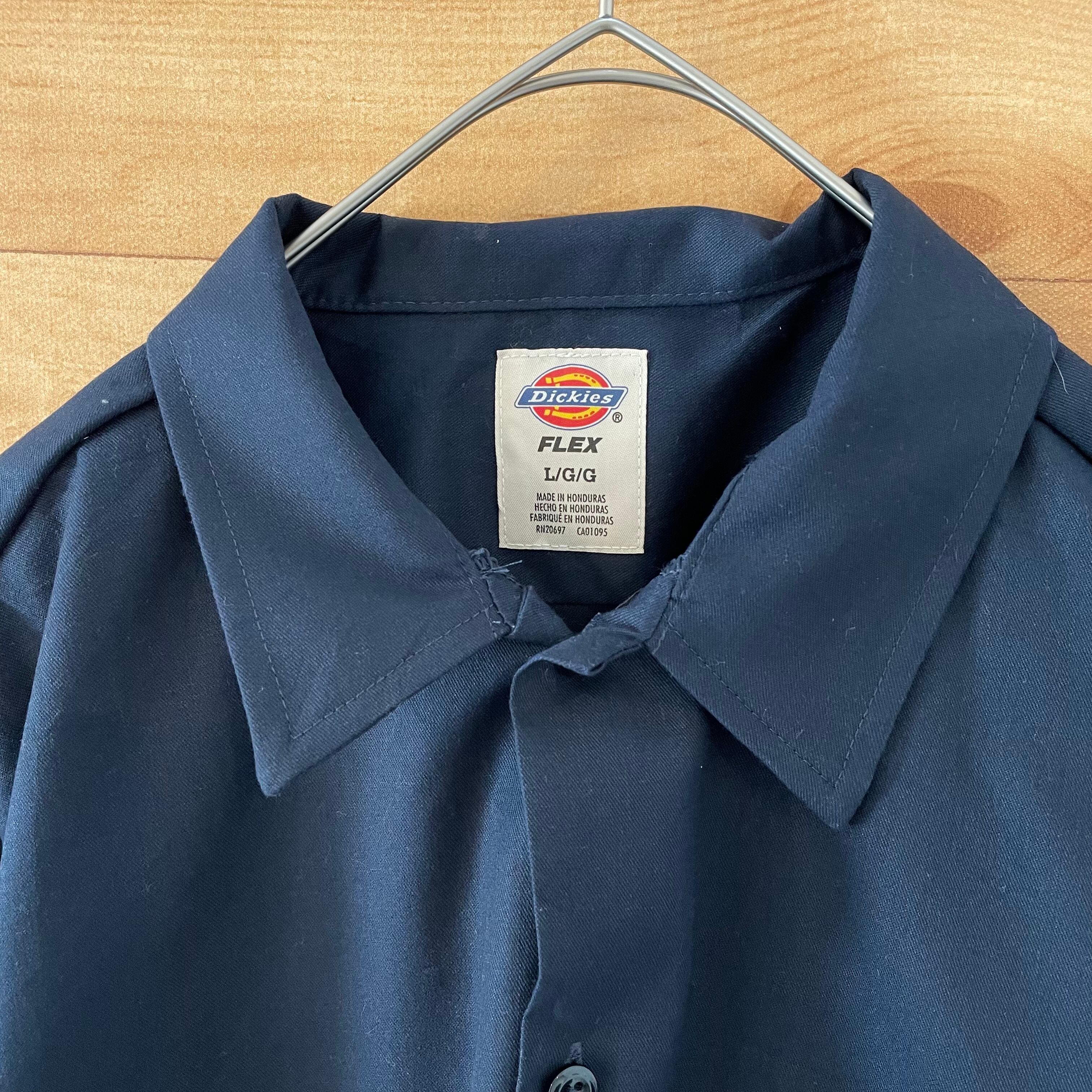 ディッキーズ Dickies 長袖 ワークシャツ USA製 メンズL /eaa336359