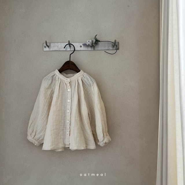 【即納 XS, S】ellis blouse / oatmeal