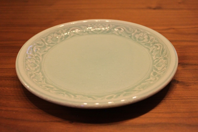 セラドン焼　平皿
