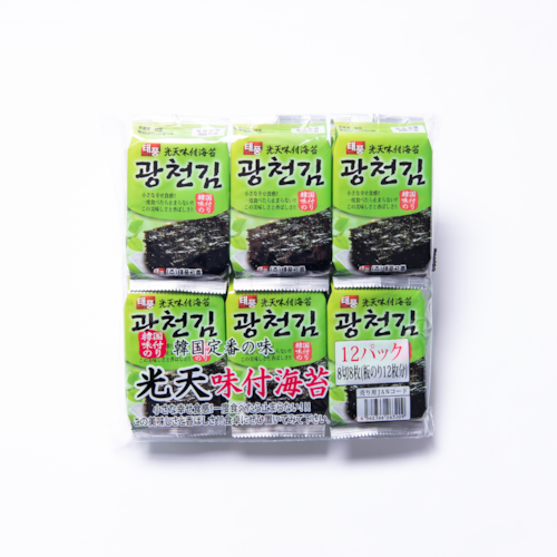 韓国海苔　(光天味付け海苔12P)