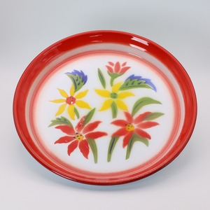 タイ・ホーロープレート (レッドB・小)